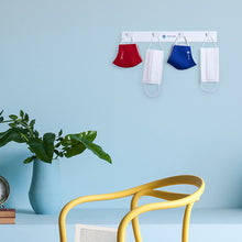 Cargar imagen en el visor de la galería, Colgador Mascarillas- Con tira adhesiva, Color Blanco (PERSONALIZABLE)