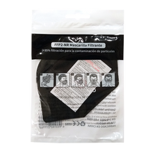 Cargar imagen en el visor de la galería, Mascarilla EPI - FFP2 Protección Personal, NR 95%, 5 capas, Color Negro (Envase individual)