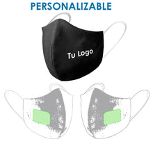 Cargar imagen en el visor de la galería, Mascarilla Higiénica Reutilizable - Medida Ideal Mujer y Adolescentes (PERSONALIZABLE)