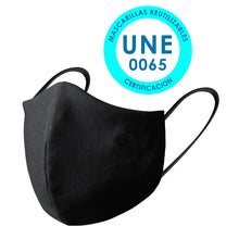 Cargar imagen en el visor de la galería, Mascarilla Higiénica Reutilizable - Color Negro, Azul, Rojo (PERSONALIZABLE)