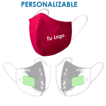 Cargar imagen en el visor de la galería, Mascarilla Higiénica Reutilizable - Medida ideal Mujer y Adolescentes (PERSONALIZABLE)