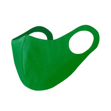 Cargar imagen en el visor de la galería, Mascarilla Higiénica Reutilizable- Elástica, Color Verde (PERSONALIZABLE)