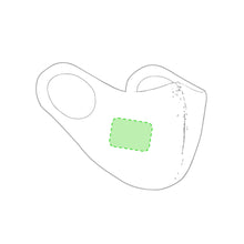 Cargar imagen en el visor de la galería, Mascarilla Higiénica Reutilizable- Elástica, Color Verde (PERSONALIZABLE)