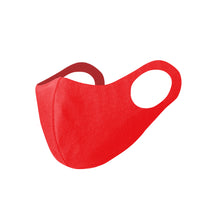 Cargar imagen en el visor de la galería, Mascarilla Higiénica Reutilizable y Elástica Niños - Color Rojo (PERSONALIZABLE)