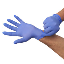 Cargar imagen en el visor de la galería, Guantes Nitrilo Desechables Talla M - libres de Polvo y Latex (200 Unidades - 0,19€/ud)