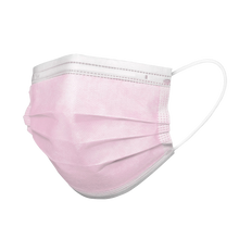 Cargar imagen en el visor de la galería, Mascarilla Higiénica con Equivalencia a Mascarilla Quirúrgica Tipo IIR (30 unidades)(Certificada) - Color Rosa
