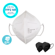 Cargar imagen en el visor de la galería, OFERTA - Pack 10 Mascarillas EPI GF3 protección personal FFP2 NR 95%, 4 capas. (Mascarilla más Recomendada) + 2 Mascarillas FFP2 Rosas, Negras o Azules

