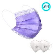 Cargar imagen en el visor de la galería, Mascarilla Higiénica con Equivalencia a Mascarilla Quirúrgica Tipo IIR Desechable - (Certificada) (30 Unidades - 0,23€/ud) + 2 Mascarillas FFP2 BLANCAS (OFERTA)
