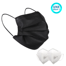 Cargar imagen en el visor de la galería, Mascarilla Higiénica con Equivalencia a Mascarilla Quirúrgica Tipo IIR Desechable - (Certificada) (30 Unidades - 0,23€/ud) + 2 Mascarillas FFP2 BLANCAS (OFERTA)

