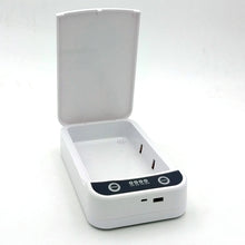 Cargar imagen en el visor de la galería, Caja Desinfectante UV-C Ultravioleta - Aromaterápida y Carga Inalámbrica (Blanco)
