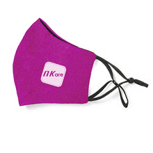 Cargar imagen en el visor de la galería, Mascarilla Higiénica Reutilizable Ajustable - Color Fucsia
