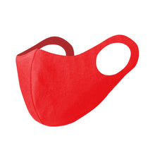 Cargar imagen en el visor de la galería, Mascarilla Higiénica Reutilizable -Elástica, Color Rojo (PERSONALIZABLE)
