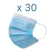 Cargar imagen en el visor de la galería, Mascarilla Higiénica con Equivalencia a Mascarilla Quirúrgica Tipo IIR Desechable - (Certificada) (30 Unidades - 0,23€/ud) + 2 Mascarillas FFP2 BLANCAS (OFERTA)
