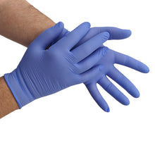 Cargar imagen en el visor de la galería, Guantes Nitrilo Desechables Talla M, L - libres de Polvo y Latex (100 Unidades - 0,23€/ud)
