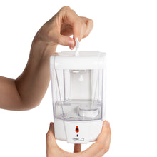 Cargar imagen en el visor de la galería, Dispensador de Jabón / Líquido Desinfectante  de Pared - Automático por Infrarrojos (Capacidad: 600ml)
