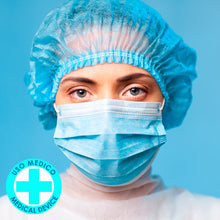 Cargar imagen en el visor de la galería, Mascarilla Higiénica con Equivalencia a Mascarilla Quirúrgica Tipo IIR - Color Azul (No Reutilizable) (10 unidades - 0,13€/ud)
